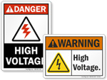 High Voltage Signs
