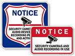 Audio Surveillance Signs