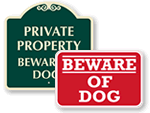 Beware of Dog Signs