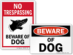 Beware of Dog Signs by State