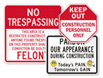 Big Construction Signs