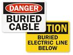 Buried Cable Signs