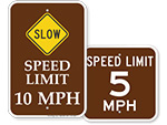 Campground Speed Limit Signs