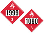 Class 3 Flammable Liquid Placards