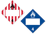 Class 4 Flammable Solid Placards