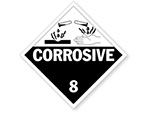 Class 8 Corrosive Placards