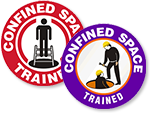 Confined Space Stickers