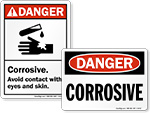 Corrosive Materials Signs