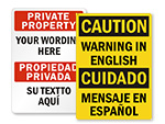 Custom Bilingual Signs
