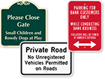 Custom Parking Signs By Shape