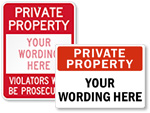 Custom Private Property Signs