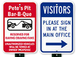Custom Signs for Visitors