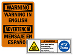 Custom Warning Labels