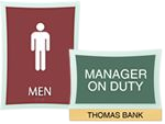 Deco Office Door Signs