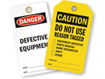 Defective Equipment Tags