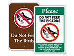 Do Not Feed Pigeons Sign