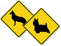 Dog Breed Crossing Signs