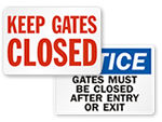 Dog Gate Signs