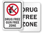 Drug Free School Signs