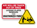 Edgy No Parking Signs