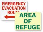 Evacuation Route Signs