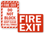 Fire Exit Signs