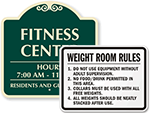 Fitness Center Signs