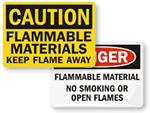 Flammable Signs