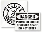 Floor Safety Stencils