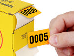 Flourescent Number Stickers