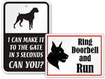 “Edgy” Beware of Dog Signs