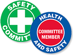  Safety Committee Hard Hat Stickers