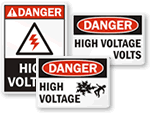 High Voltage Signs