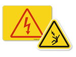 High Voltage Symbol Labels