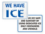 Ice for Sale Signs