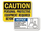 Lab Safety Signs