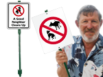 LawnBoss® Dog Poop Signs