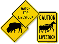 Livestock Warning Signs