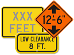 Low Clearance Signs