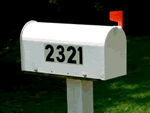 Reflective Mailbox Numbers