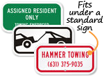 Mini Tow Away Zone Signs