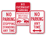 No Parking Signs   General Restrictions