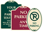 Designer No Parking Signs