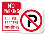 No Parking Signs