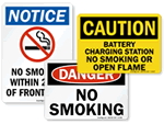 OSHA No Smoking Signs & Labels