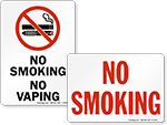 No Smoking Signs