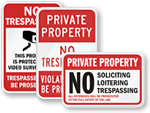 No Trespassing Signs