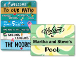 Personalized Pool Signs