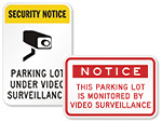 Parking Lot Security Signs