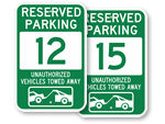 Parking Space Signs